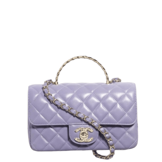 CHL 19 HANDBAG DARK BEIGE 26CM/10