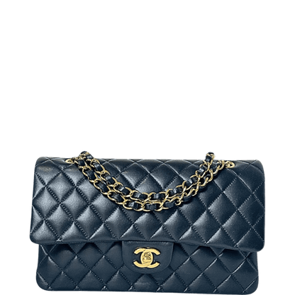 CHL CLASSIC 11.12 HANDBAG NAVY BLUE 9.9IN/25.5CM