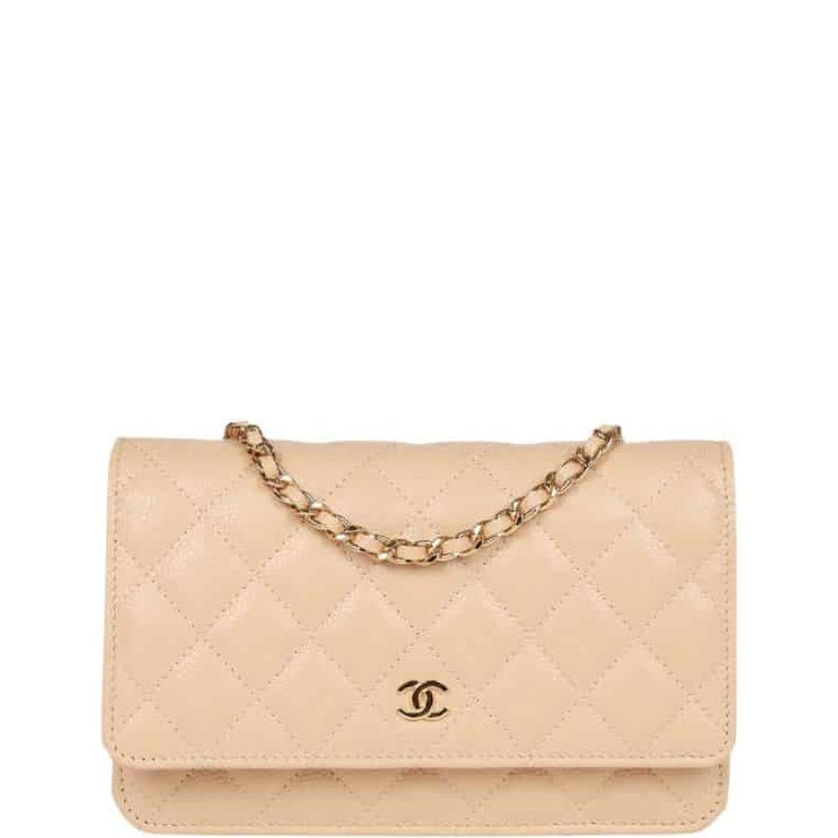 CHL WALLET ON CHAIN WOC BEIGE 19CM
