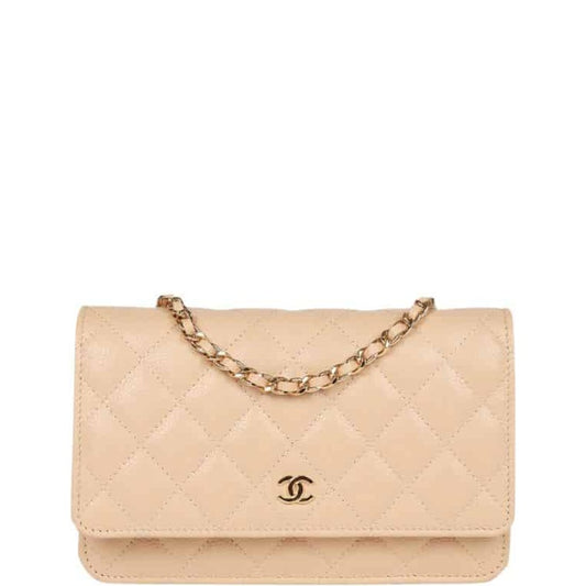 CHL WALLET ON CHAIN WOC BEIGE 19CM