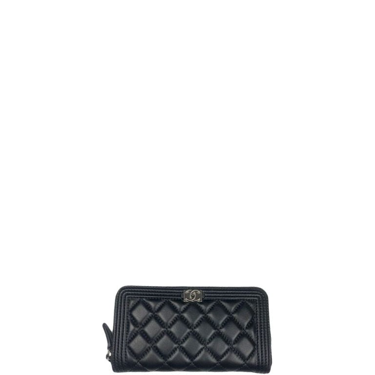 CHL BOY LONG ZIPPED WALLET BLACK 19.4CM