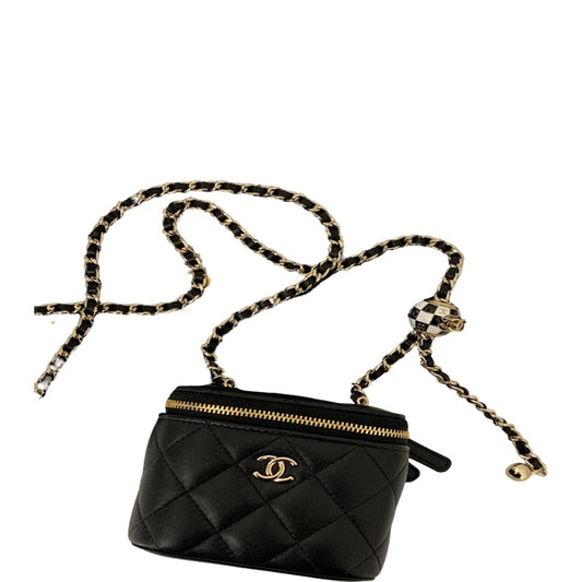 CHL VANITY WITH CHAIN BLACK 6.6 IN / 17 CM