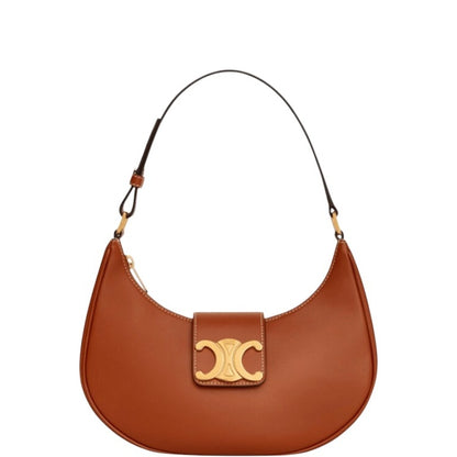 CE AVA TRIOMPHE SOFT BAG IN SMOOTH CALFSKIN TAN