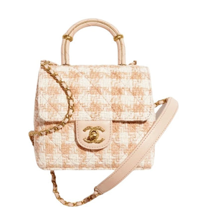 CHL MINI FLAP BAG WITH TOP HANDLE 15CM