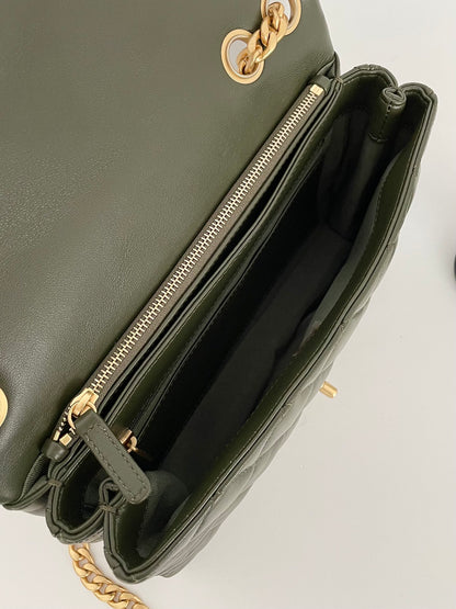 ChanelSmall Flap Bag Green For Women, Women’s Bags 8.7in/22cm