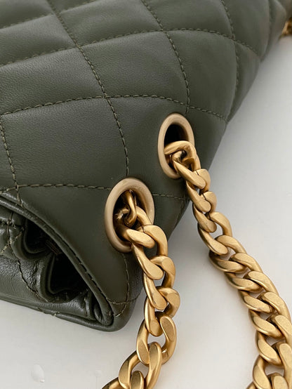 ChanelSmall Flap Bag Green For Women, Women’s Bags 8.7in/22cm