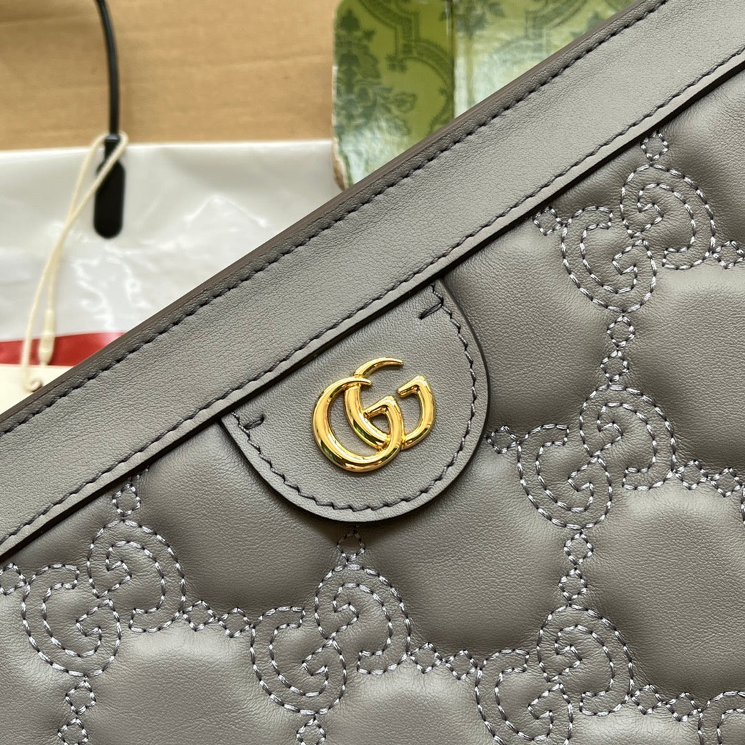gg Matelassé Small Bag Grey For Women, Women&#8217;s Bags 10.2in/26cm gg‎ ‎702200 UM8HG 1563