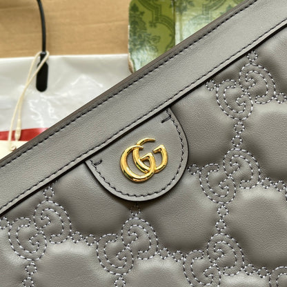 gg Matelassé Small Bag Grey For Women, Women&#8217;s Bags 10.2in/26cm gg‎ ‎702200 UM8HG 1563