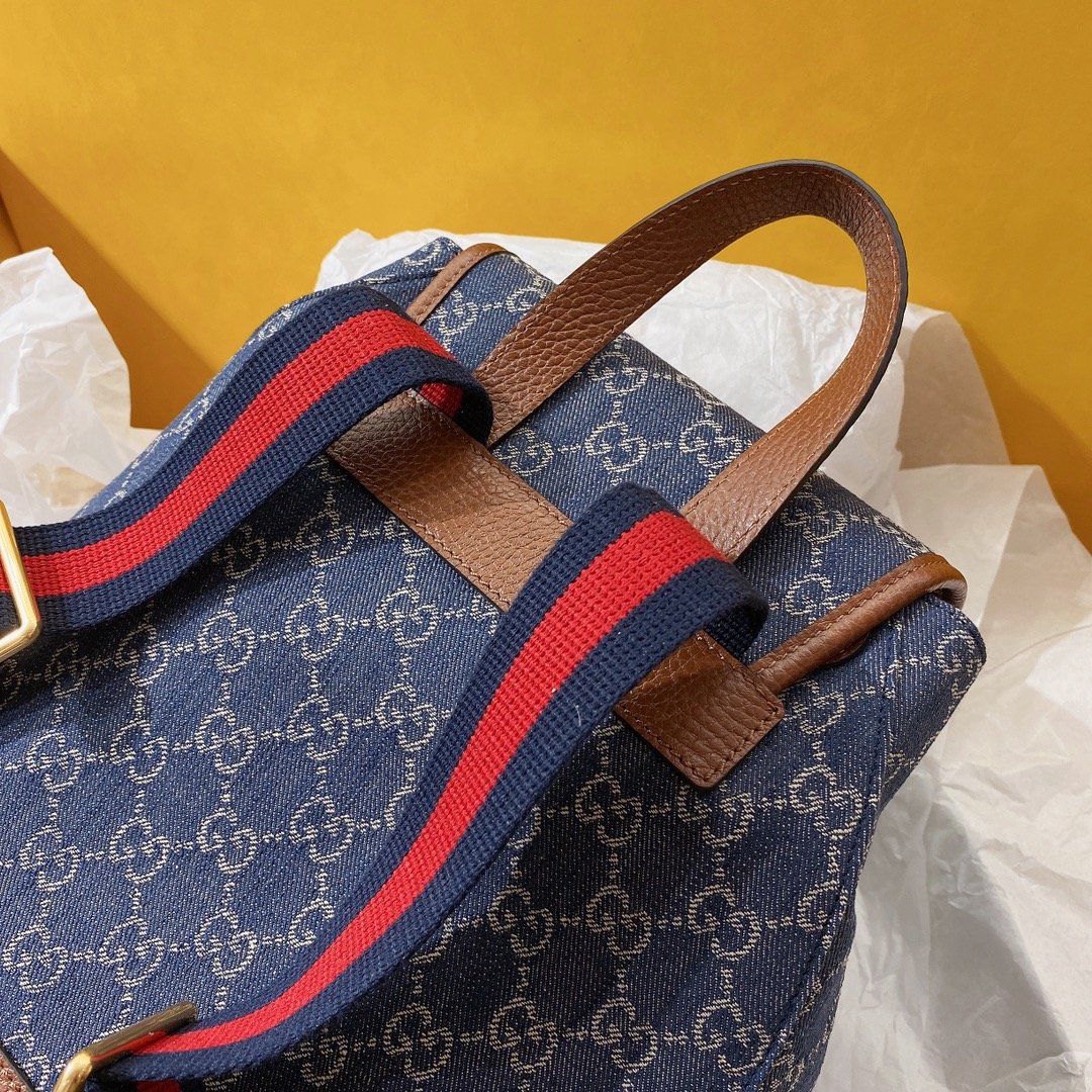 gg Backpack With Interlocking G Blue For Women, Women&#8217;s Bags 11.8in/30cm gg
