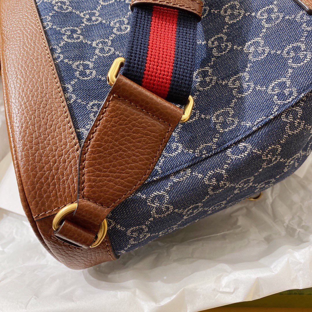 gg Backpack With Interlocking G Blue For Women, Women&#8217;s Bags 11.8in/30cm gg
