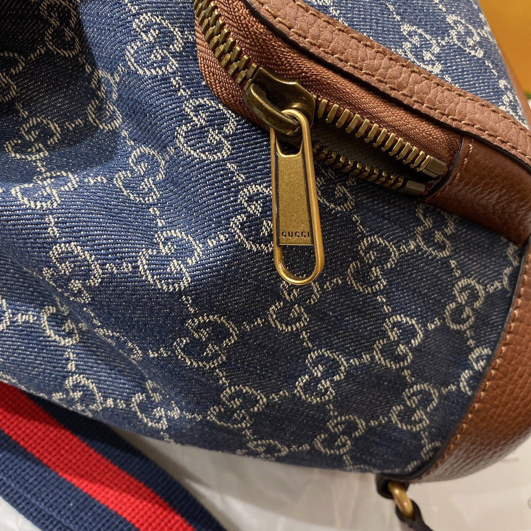 gg Backpack With Interlocking G Blue For Women, Women&#8217;s Bags 11.8in/30cm gg