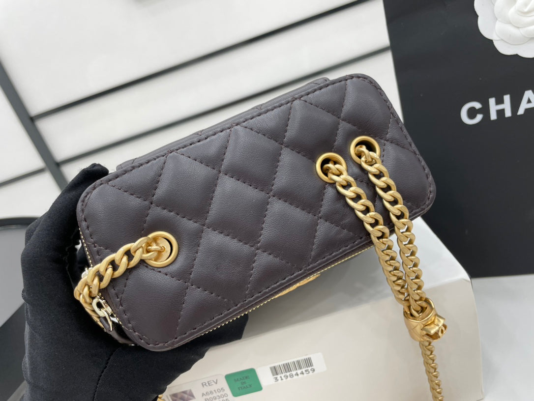 ChanelSmall Vanity Case Purple For Women, Women’s Bags 5.9in/15cm