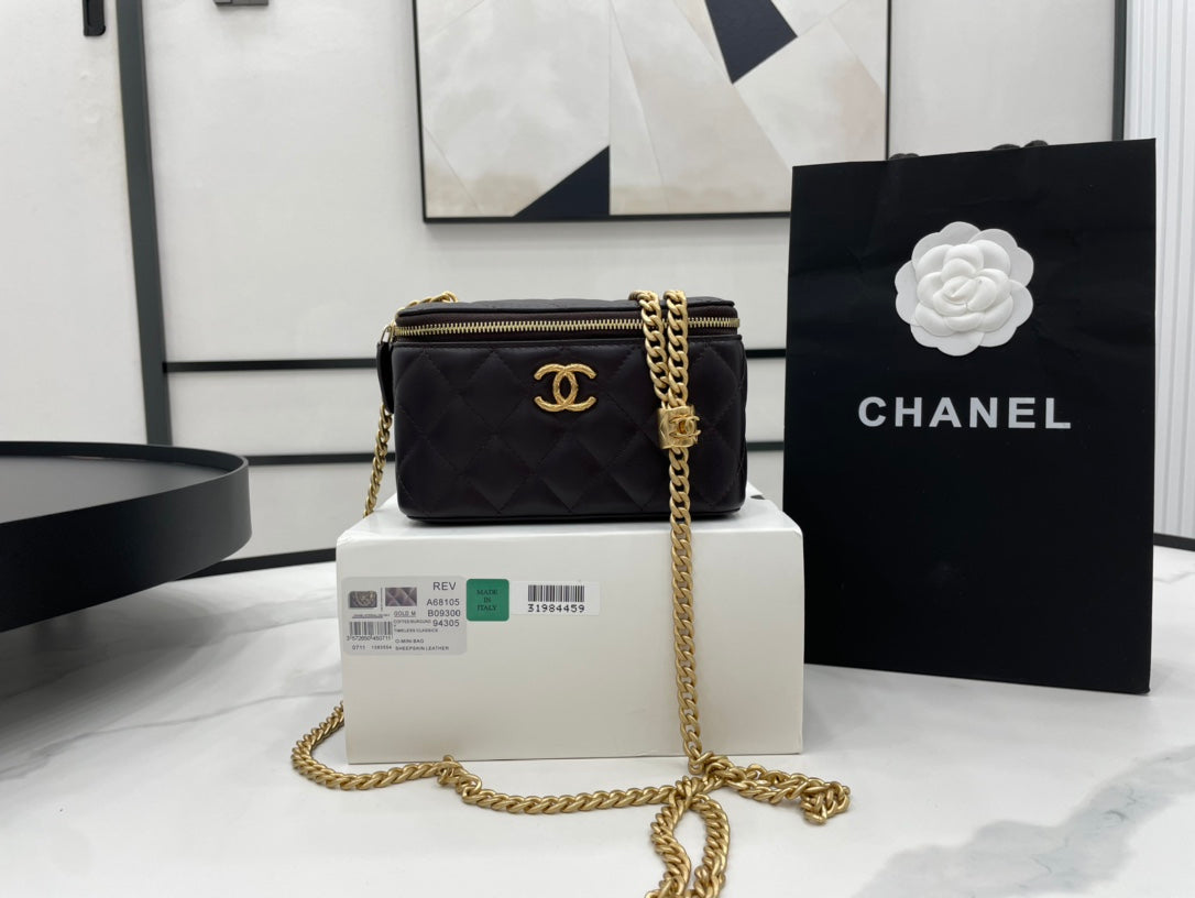 ChanelSmall Vanity Case Purple For Women, Women’s Bags 5.9in/15cm