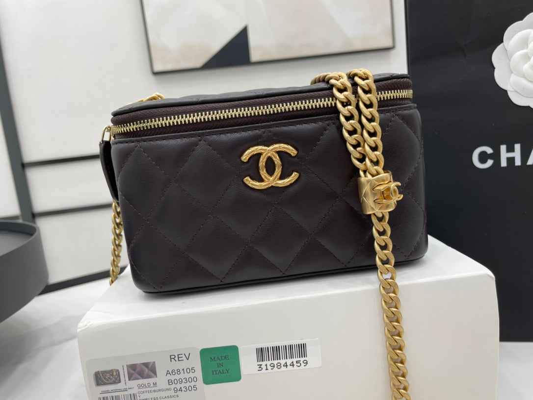 ChanelSmall Vanity Case Purple For Women, Women’s Bags 5.9in/15cm
