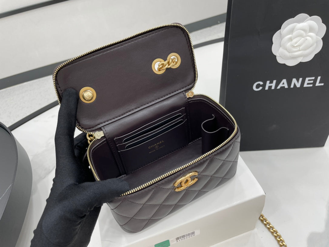 ChanelSmall Vanity Case Purple For Women, Women’s Bags 5.9in/15cm